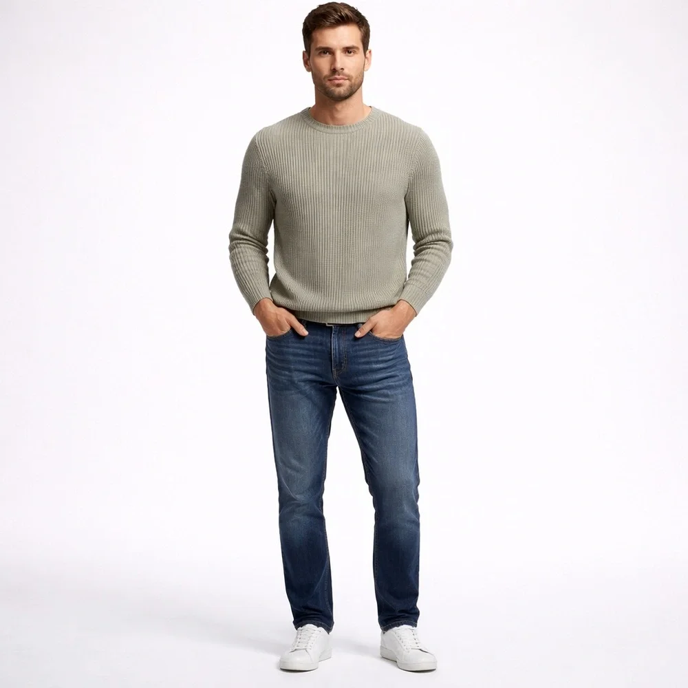 Polo Jeans Co. Ralph Lauren Grey Sweater Large Preppy Classic